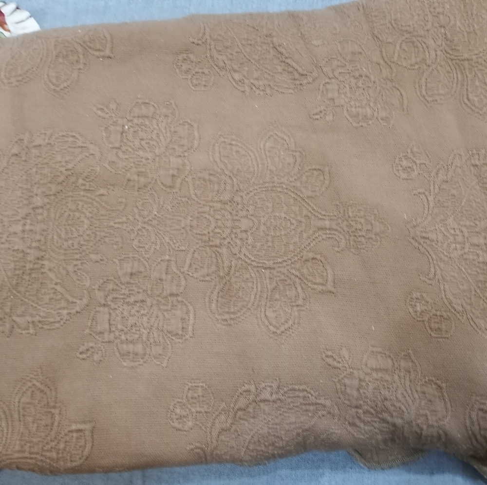 Brown coverlet